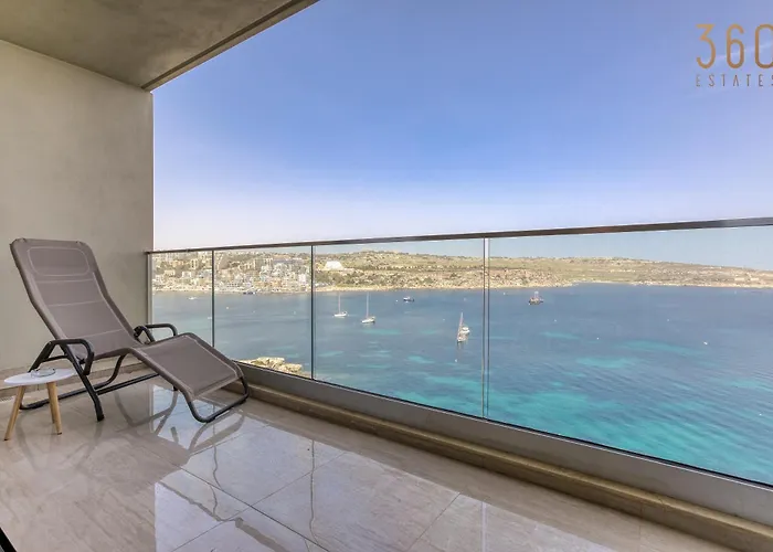 Designer 2br With Stunning Views In St Pauls By 360 Estates * St. Paul's Bay