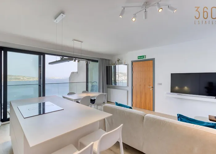 Designer 2br With Stunning Views In St Pauls By 360 Estates St. Paul's Bay